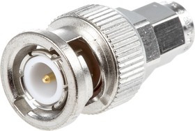 J01008A0018, Straight RF Adapter BNC Plug to SMA Plug 4GHz
