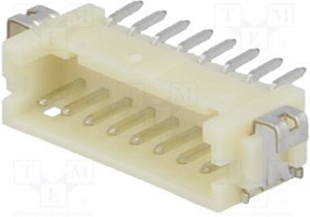 DF13A-8P-1.25H-75, Гнездо, провод-плата, "папа", DF13, 1,25мм, PIN 8, SMT, на PCB