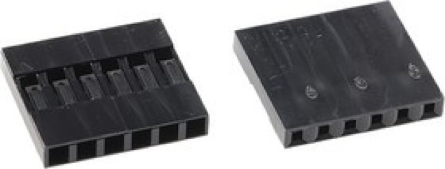 M20-1060600, M20-10 Female Connector Housing, 2.54mm Pitch, 6 Way, 1 Row