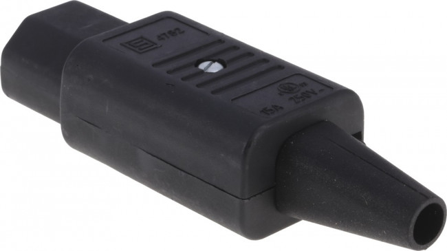 4782.0000, Разъем: питания AC, вилка, "мама", 10А, 250ВAC, IEC 60320, C13 (F)