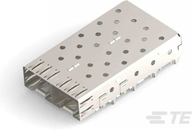 1761014-3, Connector Accessories SFP Cage Right Angle Copper Alloy 1761014-3, Connector Accessories SFP Cage Right Angle Copper Alloy
