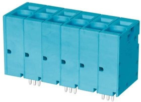 TBL008V-1000-06BE, Fixed Terminal Blocks Terminal block, screwless, 10.0, Vertical, 6, Blue