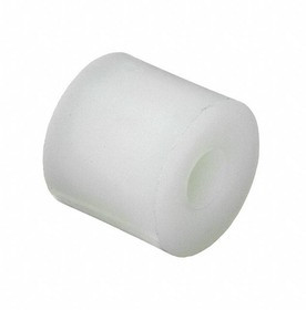 13SP233, Standoffs &amp; Spacers Round Spacer, .140 ID, .500 OD, .500 Length, Natural,Nylon,#6 (M3.5) Screw