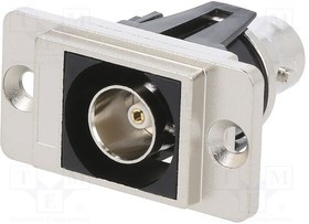 CP30738M, RF Panel Feed-Through 75Ohm, Nickel, CSK, BNC Socket - BNC Socket