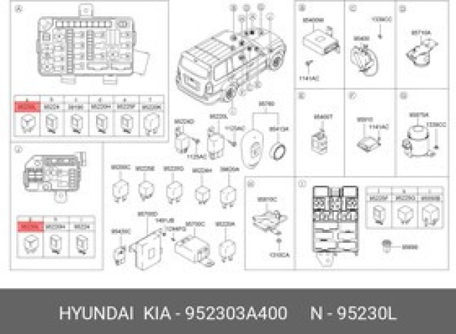 952303A400, РЕЛЕ СИГНАЛА ПОВОРОТА 12В, 1.5А [ORG]