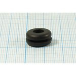 Изоляционная втулка проходная 6,2x7x1,4x14, материал резина, черный, GM3