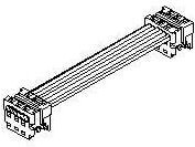 MX-92315-0425, Шлейф с разъемами; PIN: 4; 1,27мм; PicoFlex; 1,2А; луженые; 250В