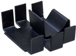 FK 220 SA 220, Heat Sink Passive TO-220 Clip 25K/W Black Anodized