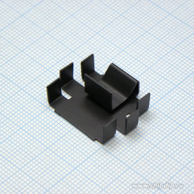 FK 220 SA 220, Heat Sink Passive TO-220 Clip 25K/W Black Anodized