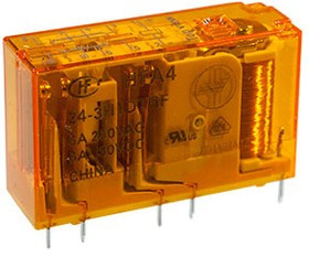HFA4/24-3H1DTGF, Реле безопасности, монтаж на печатную плату или в розетку, 24VDC, контакты 3NO+1NC,