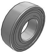 6205-2RSH/C4 Single Row Deep Groove Ball Bearing- Both Sides Sealed 25mm I.D, 52mm O.D
