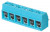 TB002V-500-06BE, Fixed Terminal Blocks Terminal block, screw type, 5.00 , vertical, 6 poles, CUI Blue, slotted screw, PCB mount
