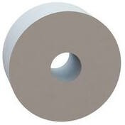 13RS014533, Standoffs &amp; Spacers Round Spacer, .038 ID, .138 OD, .065 Length, Natural, Nylon