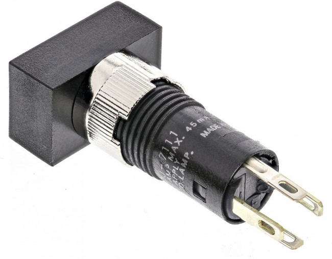 A3DJ-7111, Illuminated Push Button Switch, Momentary, Panel Mount, 8mm Cutout, SPST A3DJ-7111, Illuminated Push Button Switch, Momentary, Panel Mount, 8mm Cutout, SPST