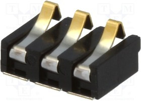 009155003201006, Разъем: батареи, Кол-во полюс: 3, позолота, 2,5мм