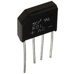 KBL410-YAN, Диодный мост: однофазный, Urmax: 1кВ, If: 4А, Ifsm: 120А, плоские