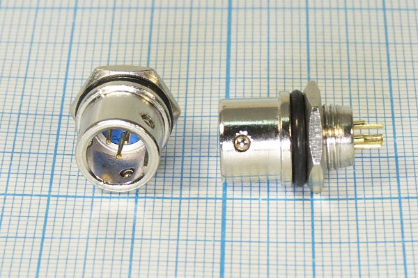 Разъем (быстроразъемный) XS8JK3P-M вилка, контакты 3P, диаметр B 8, монтаж на блок, XS8JK3P-M