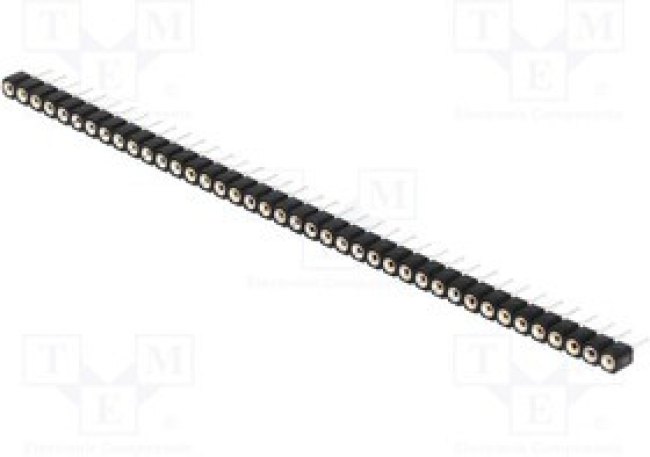 DS1002-01-1X40V13, Гнездо, IDC, "мама", PIN 40, прямой,цанговые контакты, 2,54мм, THT