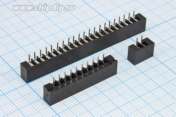 Разъем FB- 8 розетка, шаг P2.54, контакты 8P, на шлейф/плату, FB- 8