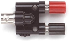 1452, RF Adapters - Between Series DBL W/RED BASE BNC F 1452, RF Adapters - Between Series DBL W/RED BASE BNC F