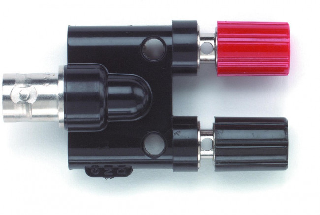 1452, RF Adapters - Between Series DBL W/RED BASE BNC F 1452, RF Adapters - Between Series DBL W/RED BASE BNC F