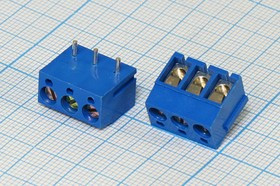 Клеммник наборный, контакты 3P5 , плат угловой, 310-031-12