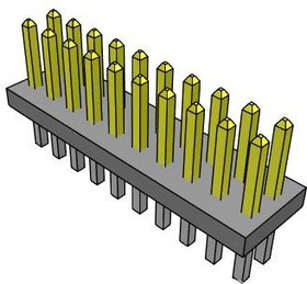 FTS-104-01-L-DV-P-TR, Headers &amp; Wire Housings Micro Low Profile Header Strips