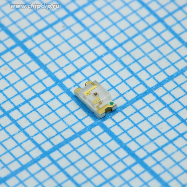 L-C150GCT, Светодиод smd 3,2x1,6мм/зеленый/570нм/ 12,5мкд/прозрачный/130°
