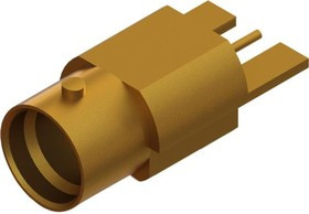 1211-66195, RF Connectors / Coaxial Connectors SMP M QB Edge Launch Connector