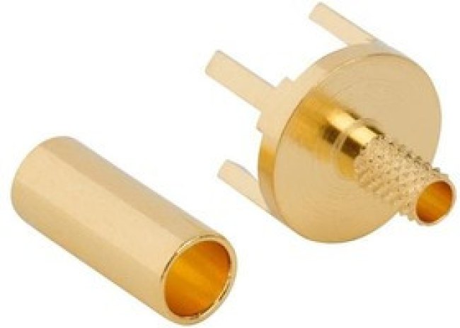 142200, RF Terminators SMB PCB CBL TERM. 174/U 4 HOLE GOLD