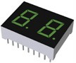 LB-402MD, LB-402MD 2 Digit LED LED Display, CA Green 25 mcd RH DP 10.2mm
