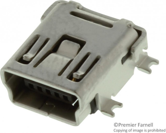 897-43-005-00-100001, USB Connectors RCPT MINI TYPE B SMT