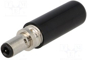 1634-01, Вилка, питания DC, "мама", 5,5/2,5мм, с фиксатором, на провод