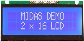 MC21605FA6WE-BNMLW, Буквенно-цифровой ЖКД, 16 x 2, Белый на Черном, 5В, Параллельный, Английский, Евро MC21605FA6WE-BNMLW, Буквенно-цифровой ЖКД, 16 x 2, Белый на Черном, 5В, Параллельный, Английский, Евро