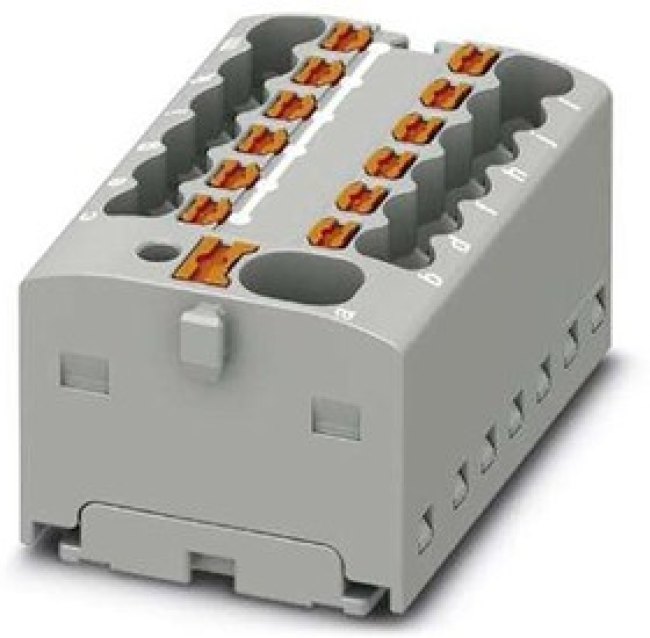 1046961, Distribution Block, 13 Way, 2.5mm², 17.5A, 450 V, Grey