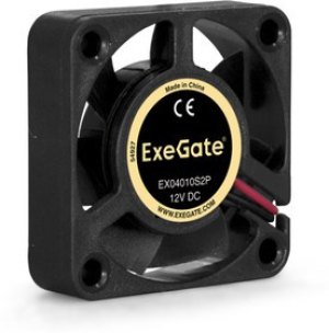 Вентилятор ExeGate EX04010S2P, 40x40x10 мм, Sleeve bearing (подшипник скольжения), 2pin, 5500RPM, 22 Вентилятор ExeGate EX04010S2P, 40x40x10 мм, Sleeve bearing (подшипник скольжения), 2pin, 5500RPM, 22