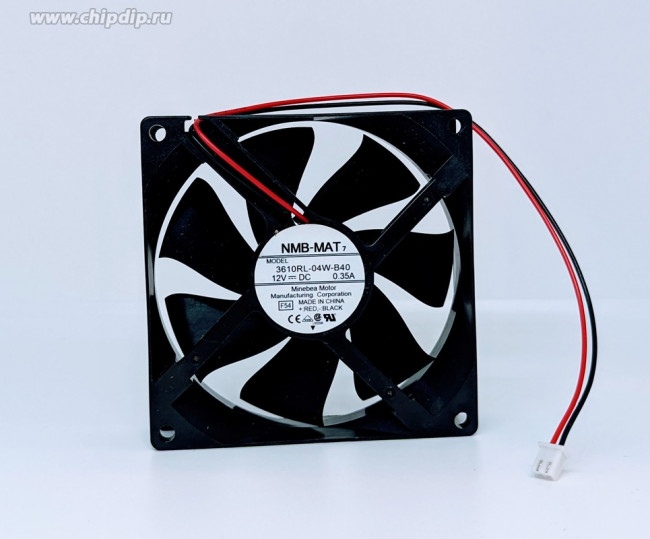 Вентилятор NMB-MAT 3610RL-04W-B40 92x25мм 12V 3.36W 0.35А OEM