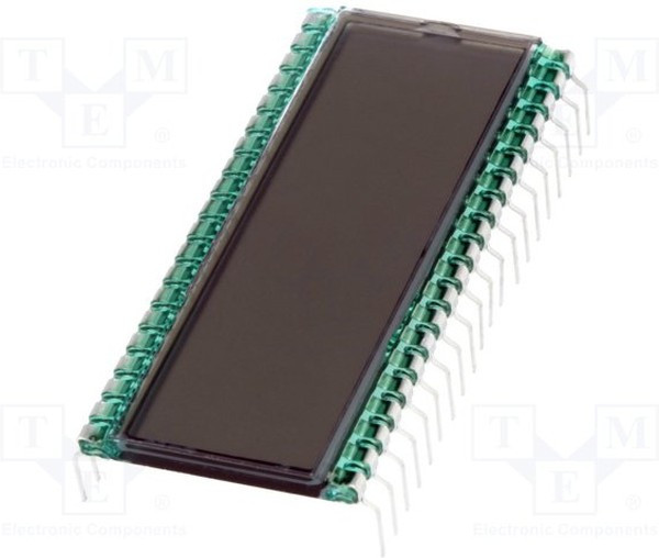 DE 127-RS-20/6,35, Дисплей ЖКД, цифровой, STN Positive, Кол-во знаков 4