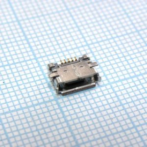 1981584-1, Разъем Micro USB тип AB, USB 2.0, Розетка, 5 вывод(-ов), Поверхностный Монтаж (SMD), Прямой Угол 1981584-1, Разъем Micro USB тип AB, USB 2.0, Розетка, 5 вывод(-ов), Поверхностный Монтаж (SMD), Прямой Угол