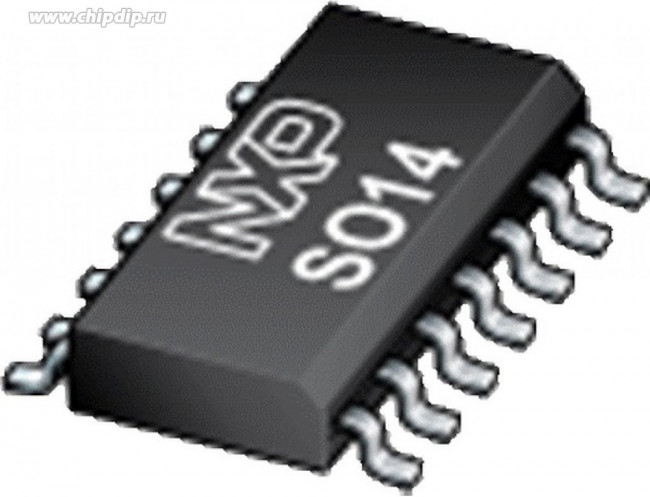 74HC126D,653, Buffer/Line Driver 4-CH Non-Inverting 3-ST CMOS 14-Pin SO T/R