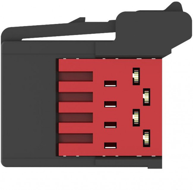 1-1473562-4, Headers &amp; Wire Housings 2MM RITS PLG 04P RED