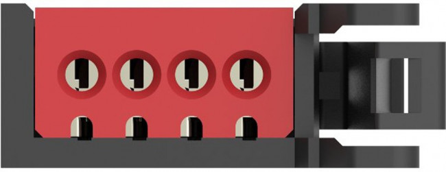 1-1473562-4, Headers &amp; Wire Housings 2MM RITS PLG 04P RED