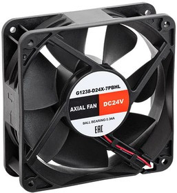G1238-D24X-7PBHL, Вентилятор осевой SILART, 120 х 120 х 38, 24 VDC, подшипник качения,