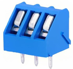 TB-5.0-K45-3/BL, Зажимная рейка для печатных плат, угловой 45°, 5мм, на PCB TB-5.0-K45-3/BL, Зажимная рейка для печатных плат, угловой 45°, 5мм, на PCB