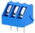 TB-5.0-K45-3/BL, Зажимная рейка для печатных плат, угловой 45°, 5мм, на PCB TB-5.0-K45-3/BL, Зажимная рейка для печатных плат, угловой 45°, 5мм, на PCB