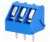 TB-5.0-K45-3/BL, Зажимная рейка для печатных плат, угловой 45°, 5мм, на PCB TB-5.0-K45-3/BL, Зажимная рейка для печатных плат, угловой 45°, 5мм, на PCB