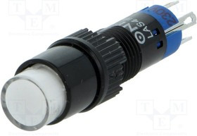 V8Y-11-230W, Переключатель: кнопочный, Пол: 2, SPDT, 0,5A/250ВAC, 1A/24ВDC, IP40