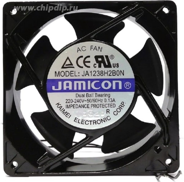 Вентилятор Jamicon JA1238H2B0N 220-240V 50/60Hz 0.13A 120x38