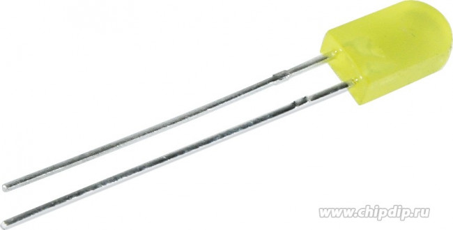 L-173YD, LED; rectangular; 5x2.5mm; yellow; 2?8mcd; 100°; Front: convex; 20mA