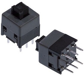 PB21E09-071, кнопка без фиксации 8.5x8.5мм серая 30В 0.3А (=MPS-850N-G)